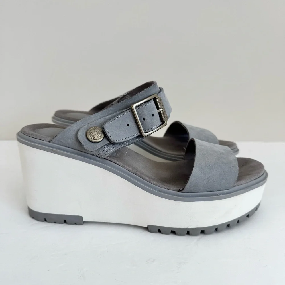 Timberland Koralyn Wedge Sz 6.5 Gray